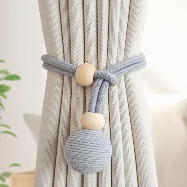 1X Modern Curtain Holdbacks Cotton Rope Curtain Tieback Binding Rope Tie Backs